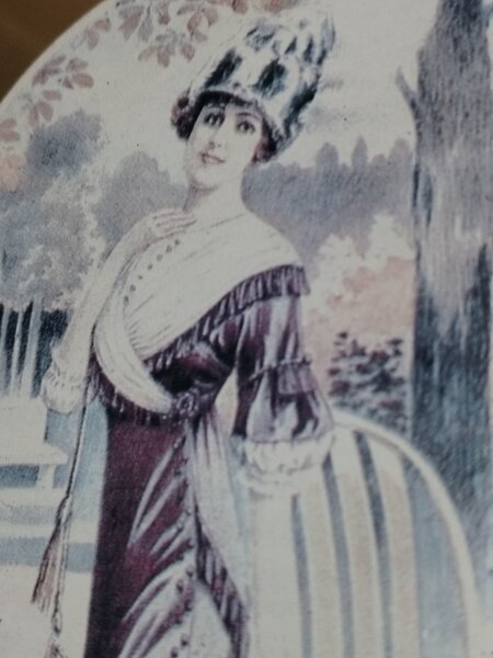 Cutie franceza vintage pentru chei cu oglinda A. Deauville