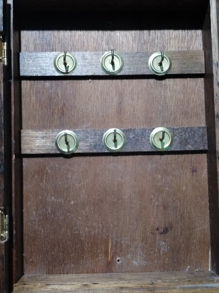 Cutie franceza vintage pentru chei cu oglinda A. Deauville