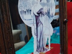 Cutie franceza vintage pentru chei cu oglinda A. Deauville